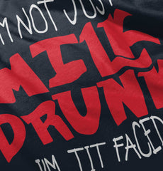 Tit Faced Baby Ruffled Trim Romper-Direct To Garment Print-Brisco Baby