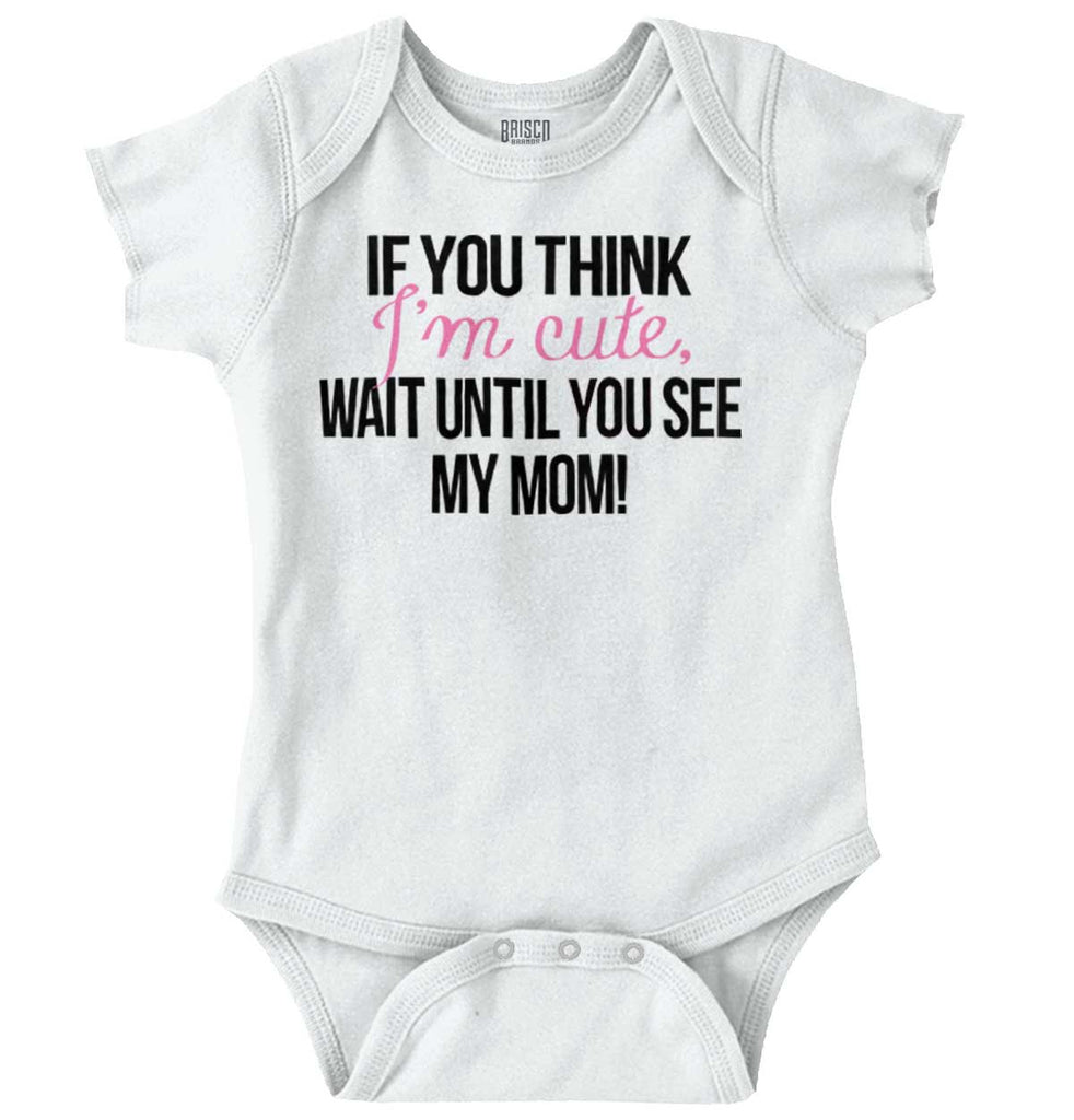 Im Cute Romper Bodysuit-Direct To Garment Print-Brisco Baby