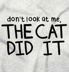 Cat Did It Infant Toddler T Shirt-Direct To Garment Print-Brisco Baby