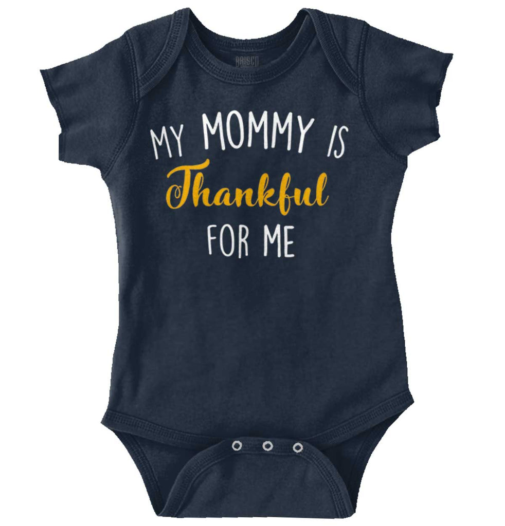 Mommy Is Thankful For Me Romper Bodysuit-Direct To Garment Print-Brisco Baby