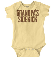 Grandpa's Sidekick Romper Bodysuit-Direct To Garment Print-Brisco Baby