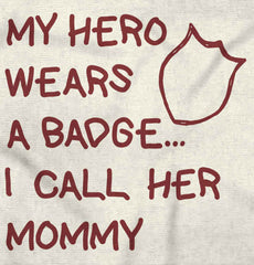 Hero Wears Badge Baby Striped Skirt Dress-Direct To Garment Print-Brisco Baby