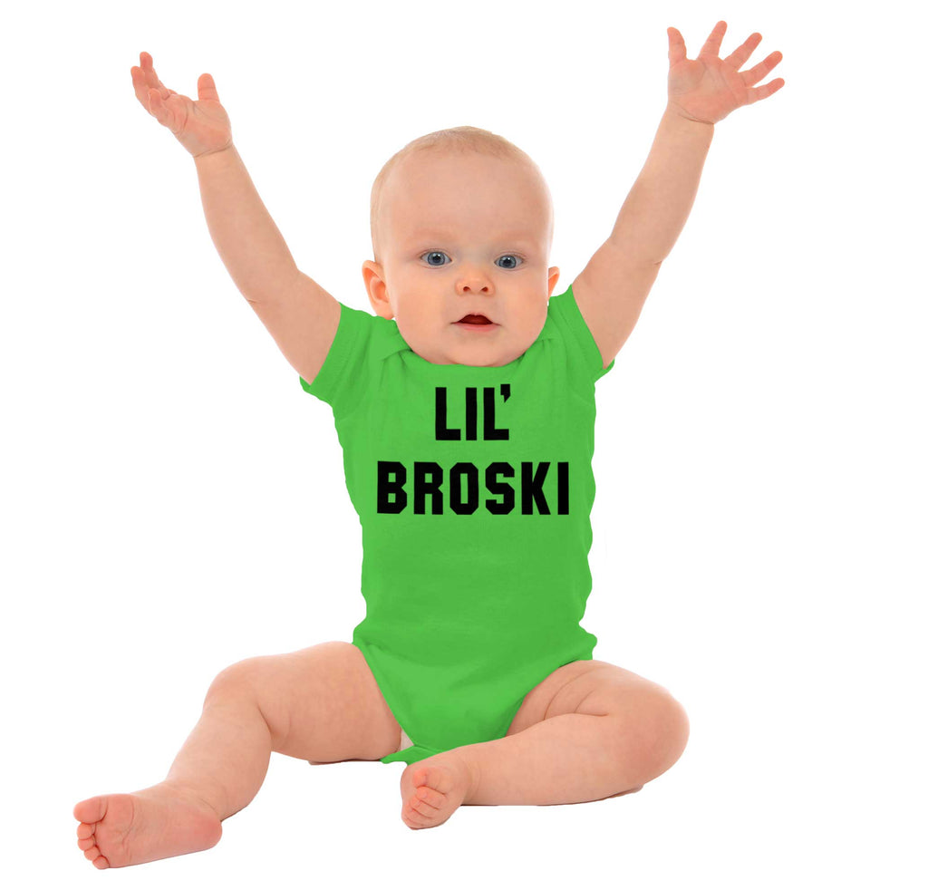 Lil' Broski Romper Bodysuit-Direct To Garment Print-Brisco Baby