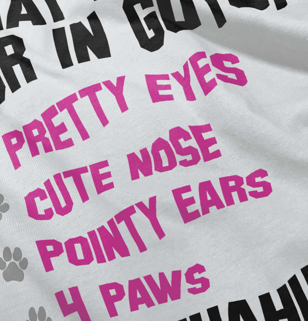 Chihuahua Checklist Romper Bodysuit-Direct To Garment Print-Brisco Baby