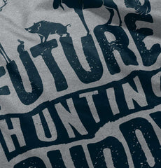 Future Deer Hunting Bud Raglan Romper Bodysuit-Direct To Garment Print-Brisco Baby