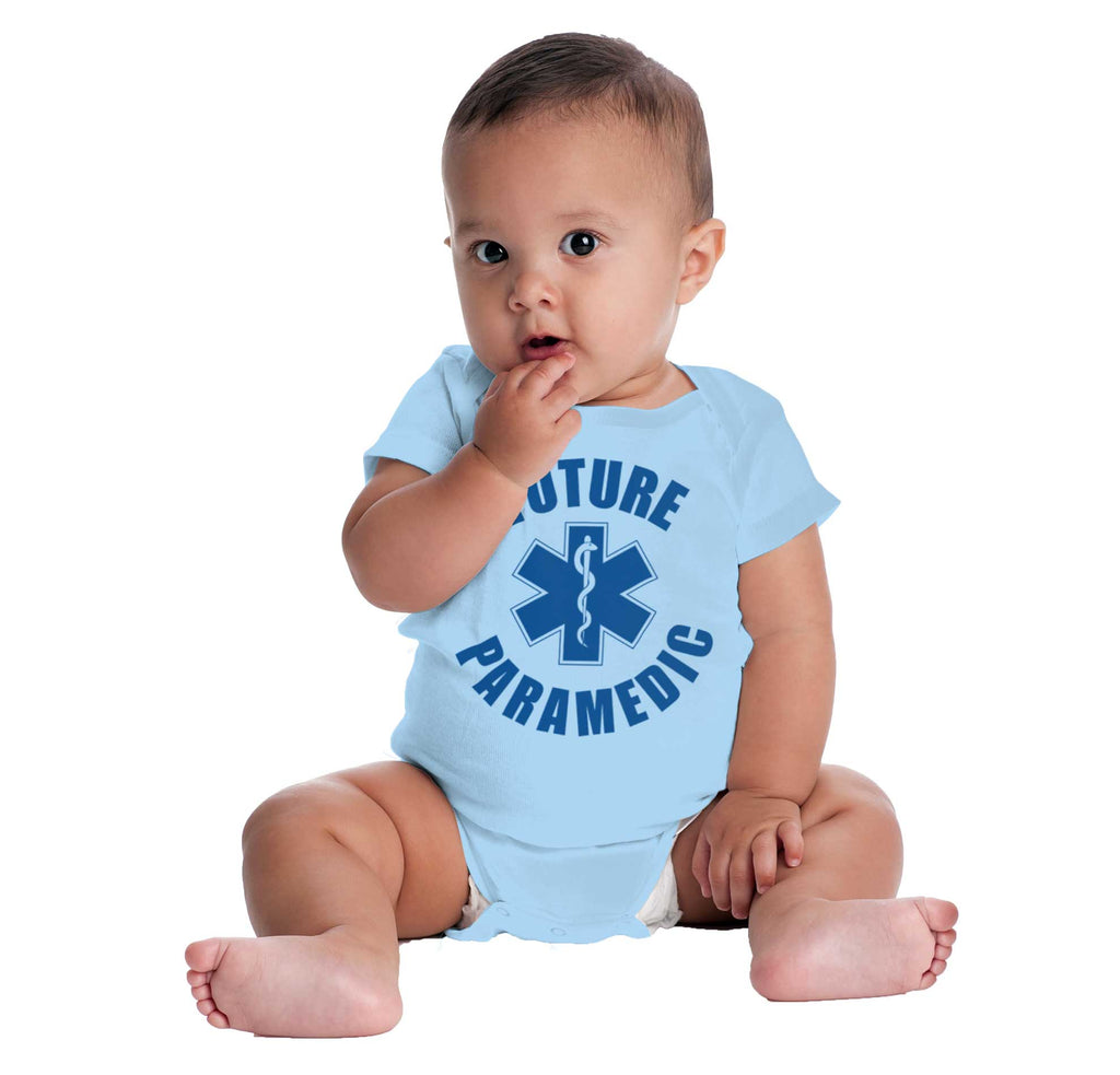 Future Paramedic Romper Bodysuit-Direct To Garment Print-Brisco Baby