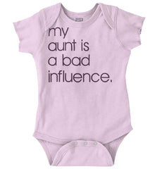 Bad Influence Romper Bodysuit-Direct To Garment Print-Brisco Baby