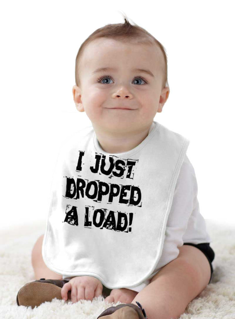 Dropped Load Infant Baby Bib-Direct To Garment Print-Brisco Baby