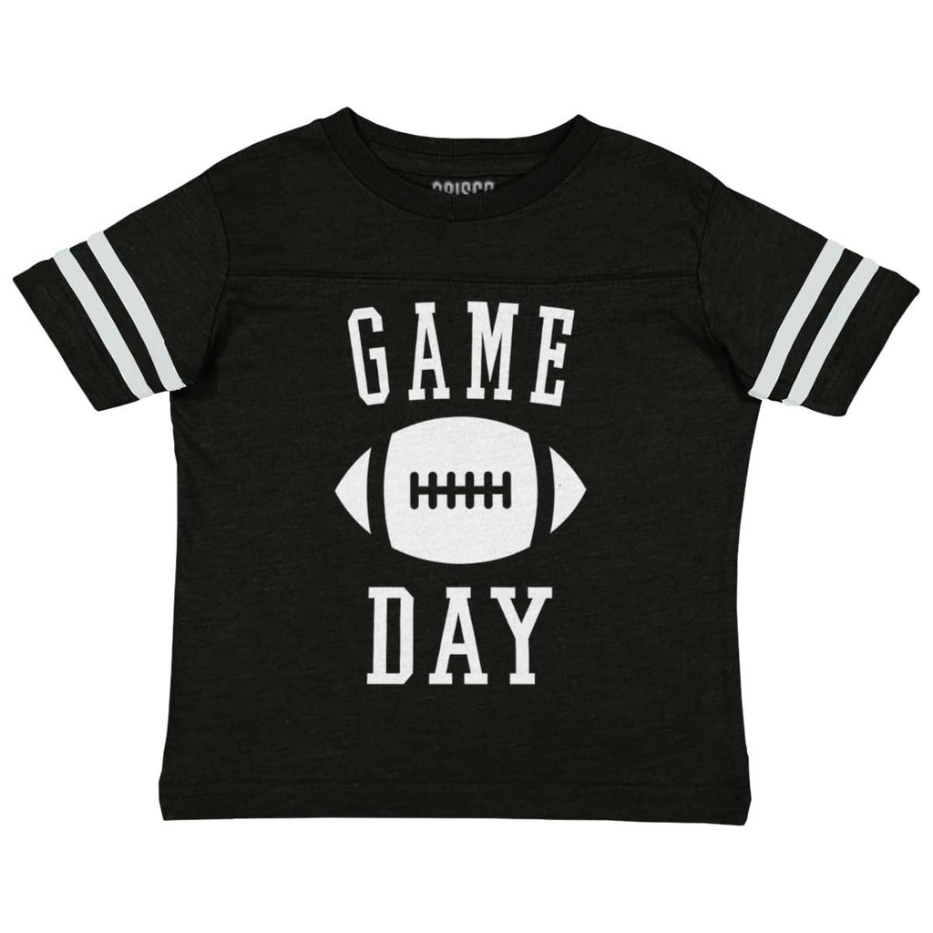Game Day Toddler Football Jersey Tee-Direct To Garment Print-Brisco Baby