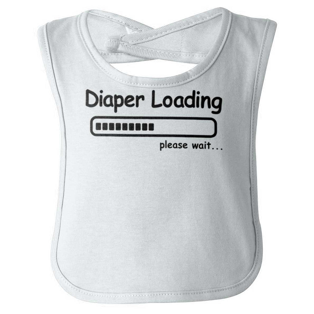 Diaper Loading Infant Baby Bib-Direct To Garment Print-Brisco Baby
