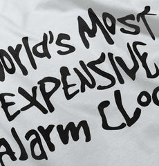 Alarm Clock Infant Baby Bib-Direct To Garment Print-Brisco Baby