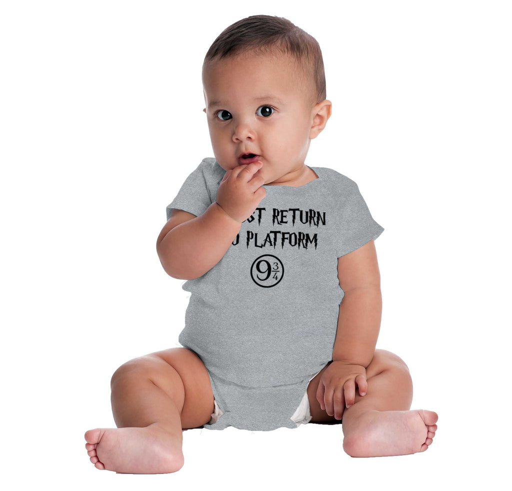 Return Platofrm 9 3/4 Romper Bodysuit-Direct To Garment Print-Brisco Baby