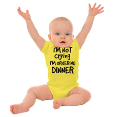 Ordering Dinner Romper Bodysuit-Direct To Garment Print-Brisco Baby