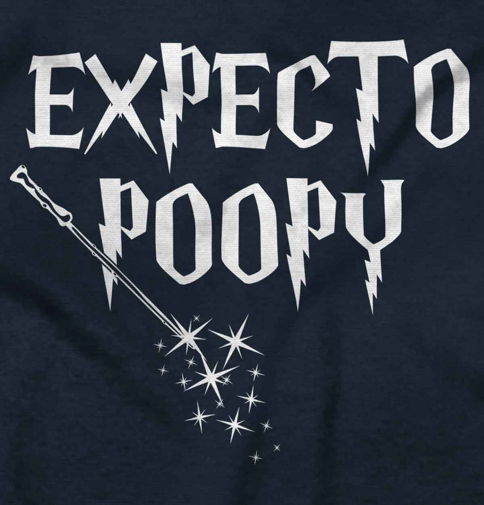 Expecto Poopy Ringer Romper Bodysuit-Direct To Garment Print-Brisco Baby