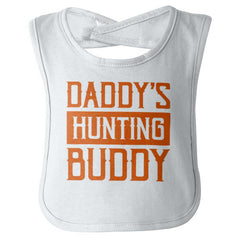 Daddys Hunting Buddy Infant Baby Bib-Direct To Garment Print-Brisco Baby