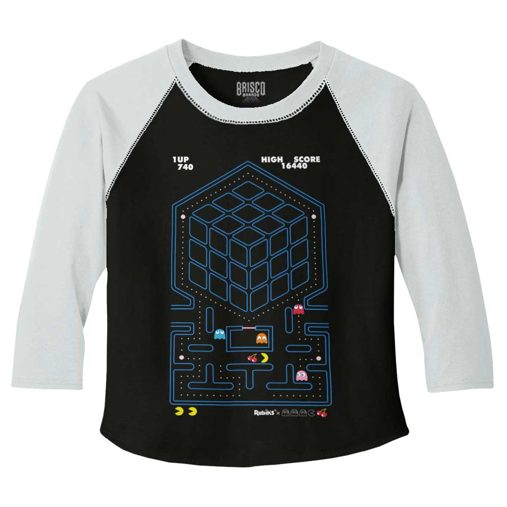 Rubik's Screen Toddler Baseball-Direct To Garment Print-Brisco Baby