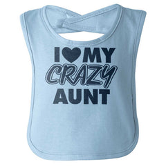 Crazy Aunt Infant Baby Bib-Direct To Garment Print-Brisco Baby