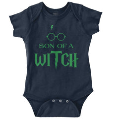 Son Of A Witch Romper Bodysuit-Direct To Garment Print-Brisco Baby