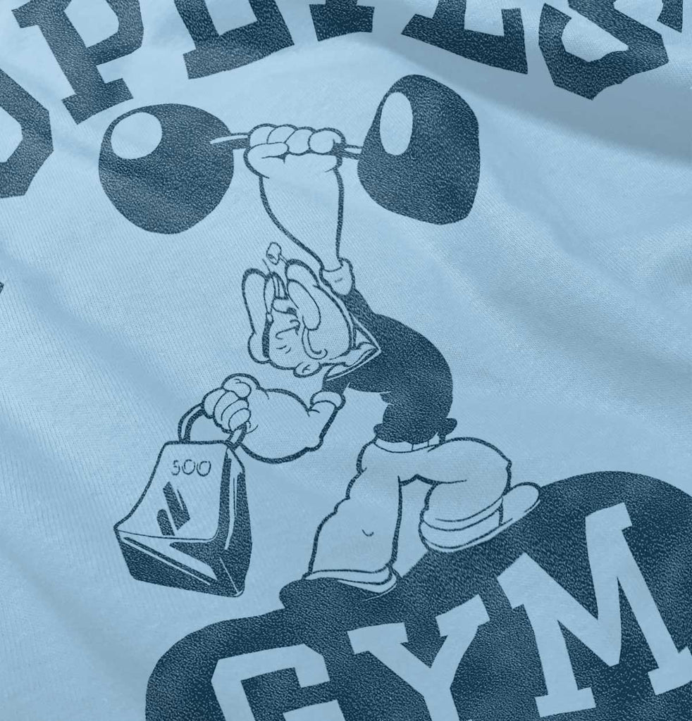 Popeye's Gym Infant Baby Bib-Direct To Garment Print-Brisco Baby