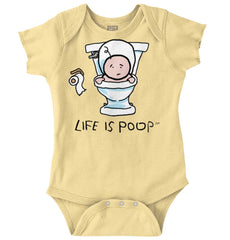 Baby Toilet Romper Bodysuit-Direct To Garment Print-Brisco Baby