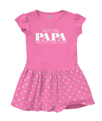 No Papa Like Me Baby Polka Dot Skirt Dress-Direct To Garment Print-Brisco Baby