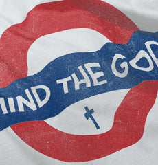 Mind The God Toddler Ruffle Bottom Tee-Direct To Garment Print-Brisco Baby