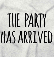 The Party Has Arrived Romper Bodysuit-Direct To Garment Print-Brisco Baby