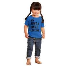 Aunt And Uncle Love Me Infant Toddler T Shirt-Direct To Garment Print-Brisco Baby