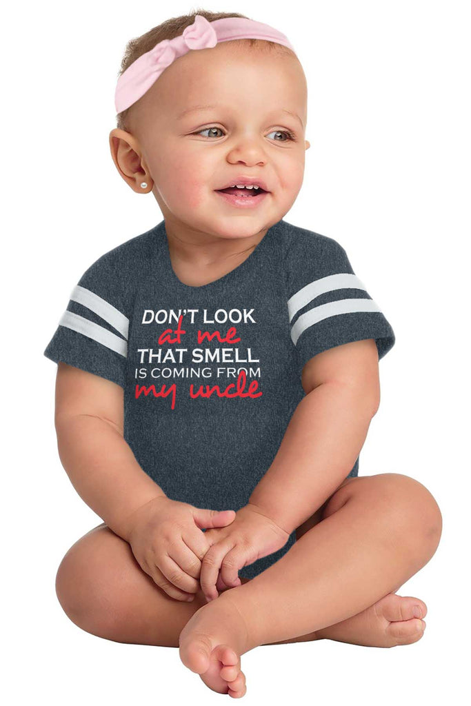 That Smell Football Romper Bodysuit-Direct To Garment Print-Brisco Baby