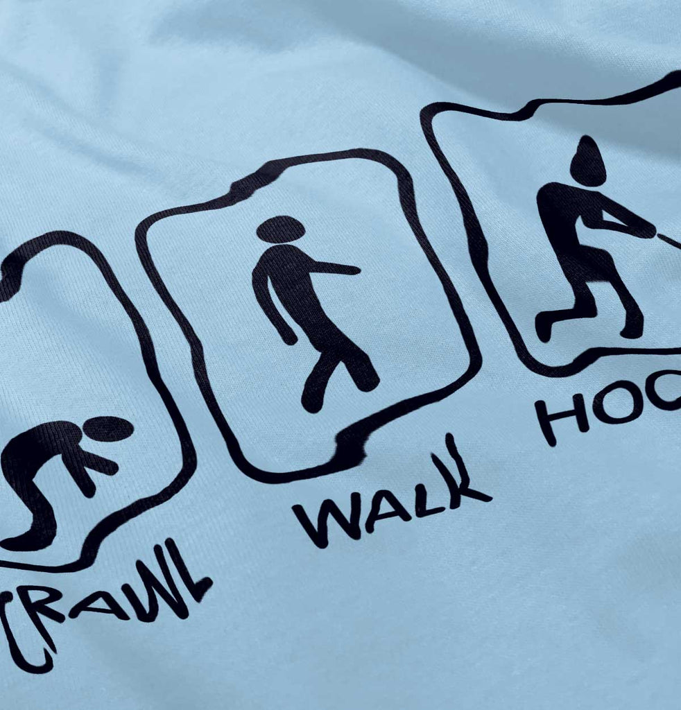 Crawl Walk Hockey Infant Toddler T Shirt-Direct To Garment Print-Brisco Baby