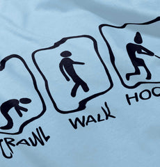 Crawl Walk Hockey Infant Toddler T Shirt-Direct To Garment Print-Brisco Baby