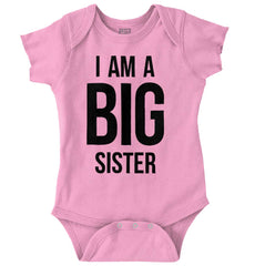 I Have A Big Sister Romper Bodysuit-Direct To Garment Print-Brisco Baby