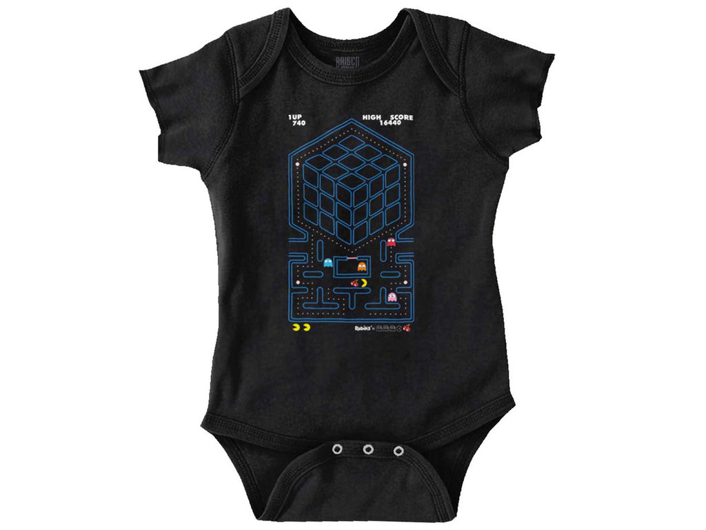 Rubik's Screen Romper Bodysuit-Direct To Garment Print-Brisco Baby