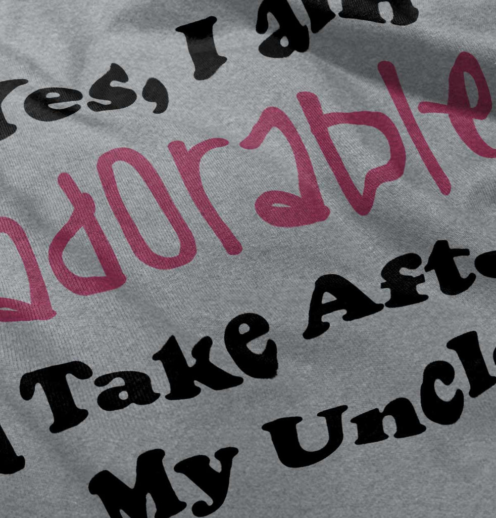 Adorable After Uncle Infant Toddler T Shirt-Direct To Garment Print-Brisco Baby