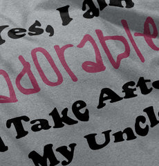 Adorable After Uncle Infant Toddler T Shirt-Direct To Garment Print-Brisco Baby