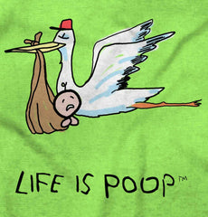 Stork Infant Toddler T Shirt-Direct To Garment Print-Brisco Baby