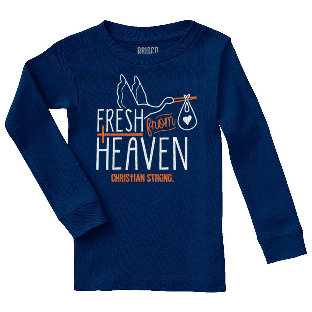 Fresh From Heaven Solid Baby Pajama Top-Direct To Garment Print-Brisco Baby