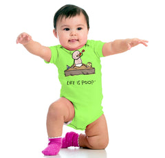 Eating Sand Romper Bodysuit-Direct To Garment Print-Brisco Baby