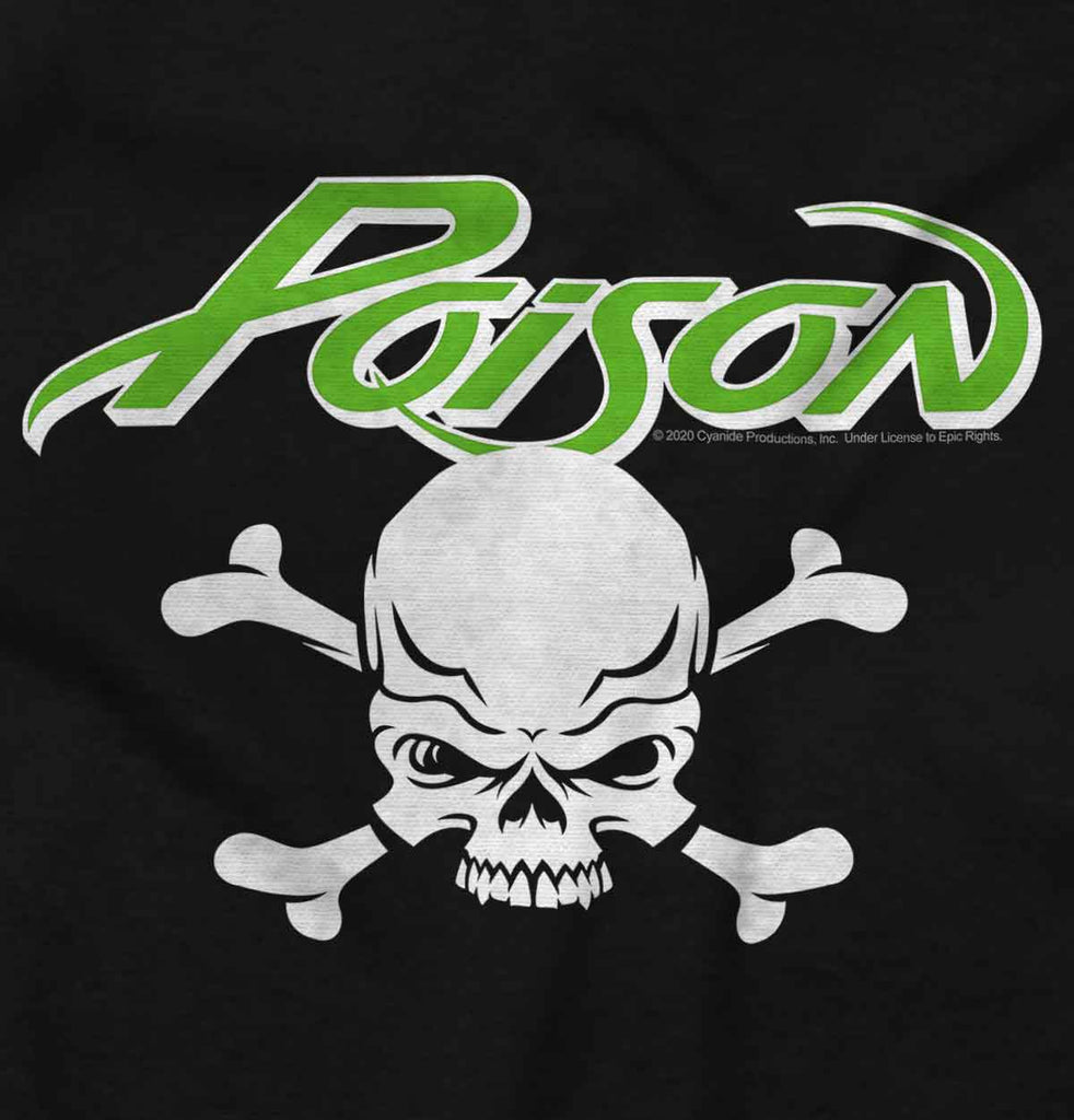 Poison Skull Infant Baby Bib-Direct To Garment Print-Brisco Baby