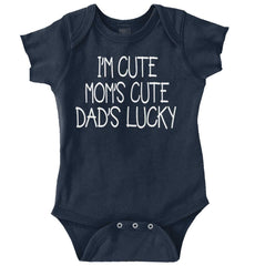 Dad's Lucky Romper Bodysuit-Direct To Garment Print-Brisco Baby