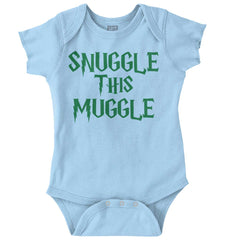 Snuggle This Muggle Romper Bodysuit-Direct To Garment Print-Brisco Baby