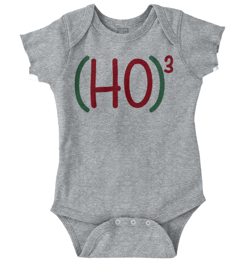 Ho Ho Ho Romper Bodysuit-Direct To Garment Print-Brisco Baby