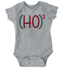 Ho Ho Ho Romper Bodysuit-Direct To Garment Print-Brisco Baby