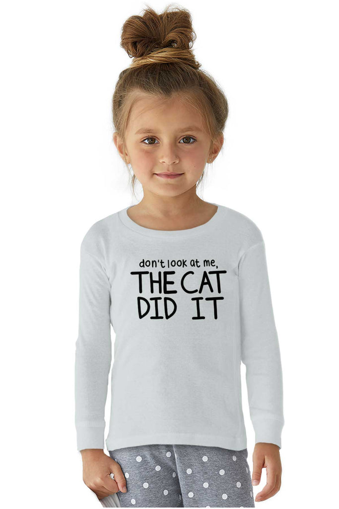 Cat Did It Solid Baby Pajama Top-Direct To Garment Print-Brisco Baby