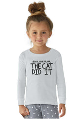 Cat Did It Solid Baby Pajama Top-Direct To Garment Print-Brisco Baby