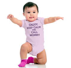 Call Mommy Romper Bodysuit-Direct To Garment Print-Brisco Baby