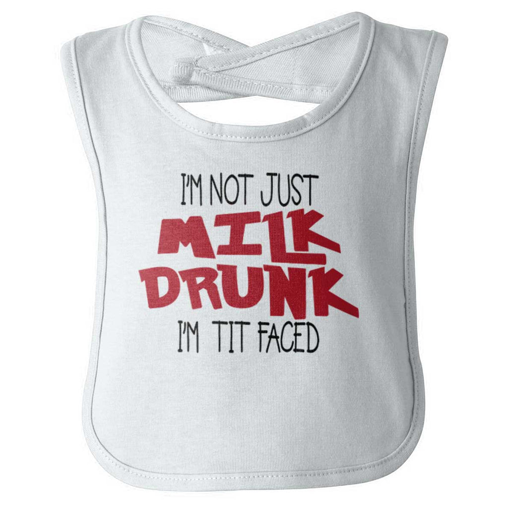 Tit Faced Infant Baby Bib-Direct To Garment Print-Brisco Baby