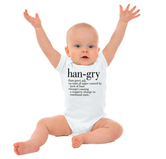 Hangry Definition Romper Bodysuit-Direct To Garment Print-Brisco Baby
