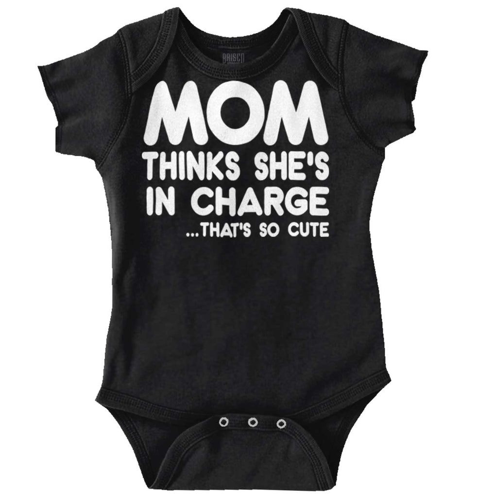 In Charge Romper Bodysuit-Direct To Garment Print-Brisco Baby