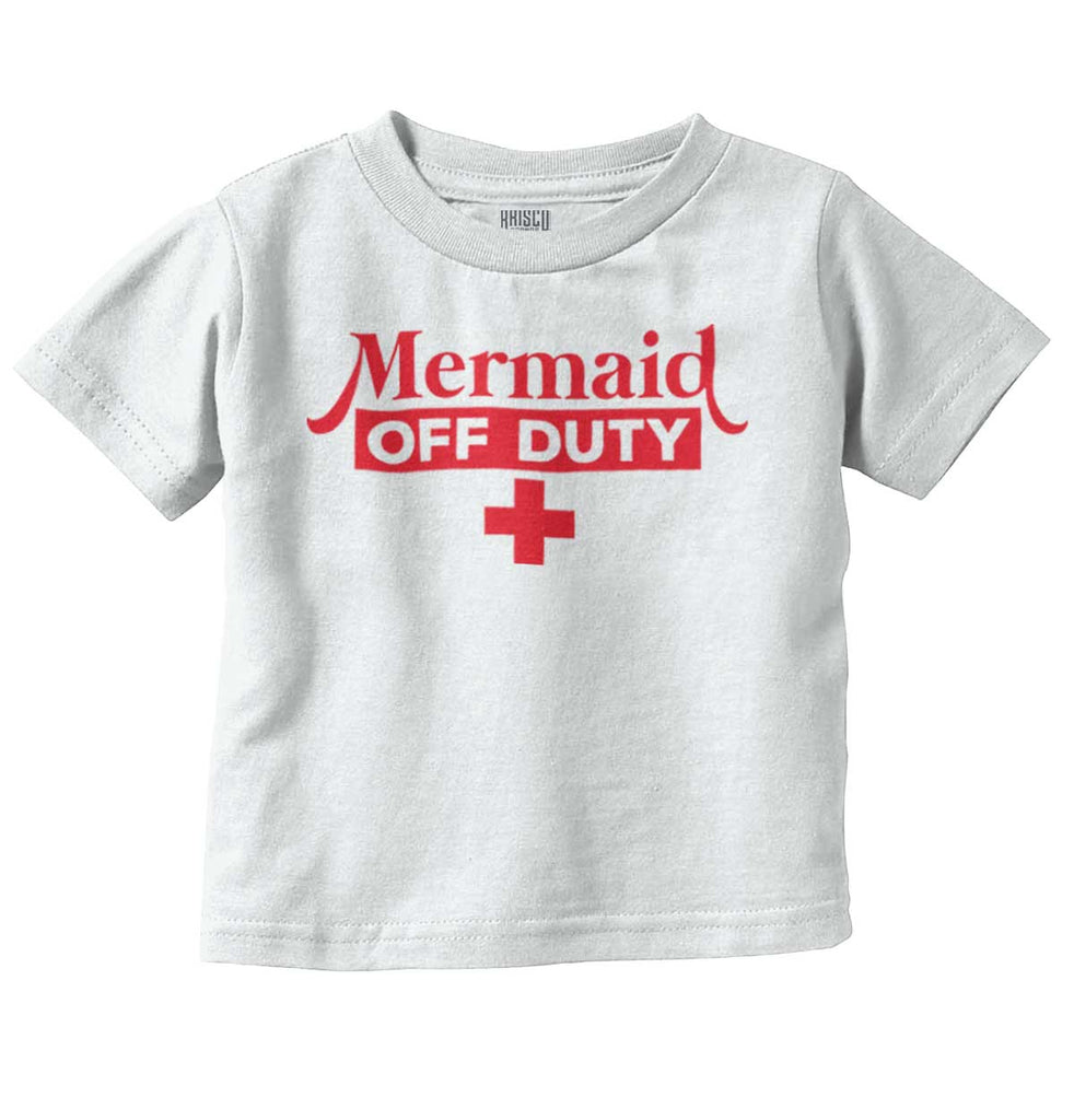 Mermaid Off Duty Infant Toddler T Shirt-Direct To Garment Print-Brisco Baby